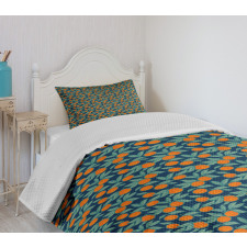 Mandarin Branches Bedspread Set