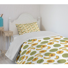 Japanese Melons Bedspread Set