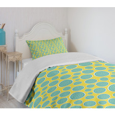 Abstract Halved Watermelons Bedspread Set