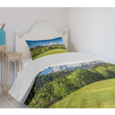 Bavarian Alps Village Bedspread Set