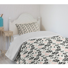 Roses and Butterflies Art Bedspread Set