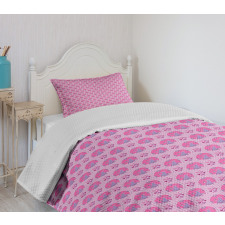 Exotic Avian and Hearts Bedspread Set