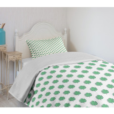 Hawaiian Arcadia Monstera Bedspread Set