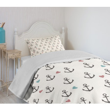 Hearts Sailor Holiday Bedspread Set