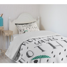 Worrying Solves Nothing Bedspread Set