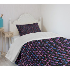 Martini Glass Cocktail Bedspread Set