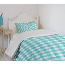 Soft Tones Checkered Bedspread Set