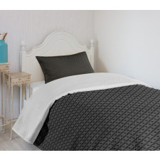 Monochrome Geometric Stars Bedspread Set