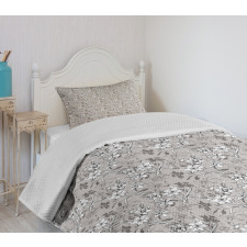 Floral Nostalgia Daffodils Bedspread Set