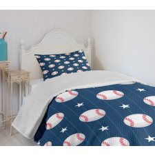 Baseball Stripes Bedspread Set