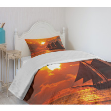 Sunset in Key Florida Bedspread Set