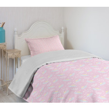 Pastel Floral Herbs Bedspread Set