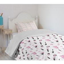 Makeup Supplies Bedspread Set