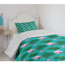 Lotus Leaves Bedspread Set