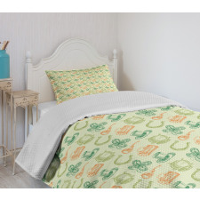 Irish Folk  Bedspread Set