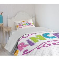 Little Princess Words Bedspread Set