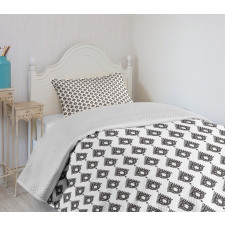 Drop Motif Influences Bedspread Set