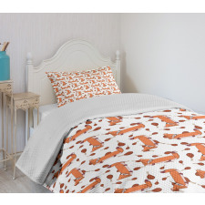 Cartoon Pattern Meat and Animal Bedspread Set