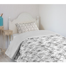 Graphic Branches Bedspread Set