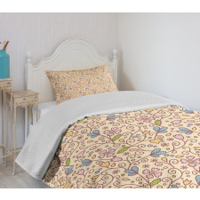 Swirl Circular Bedspread Set