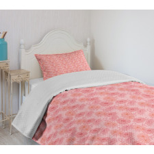 Floral and Romantic Bedspread Set