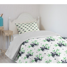 Wild Bamboos Zoo Nature Bedspread Set