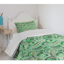 Classical Retro Mehendi Bedspread Set