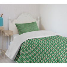 Papyrus Plant Lattice Art Bedspread Set