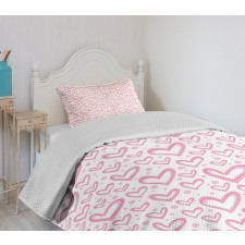 Hearts and Rounds Bedspread Set