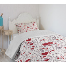 I Love You Lingo Bedspread Set