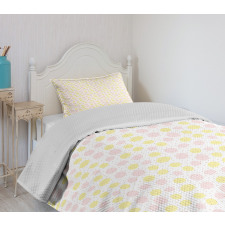 Pastel Tone Blots Bedspread Set