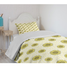 Sunflowers Spots Bedspread Set