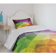 Geometry Shape Polygon Bedspread Set