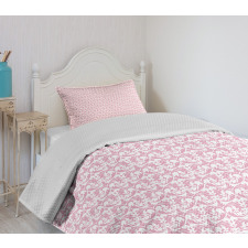 Romantic Abstract Art Bedspread Set