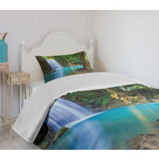 Asia Thailand Jungle Trees Bedspread Set