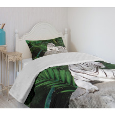 White Tiger in Jungle Bedspread Set