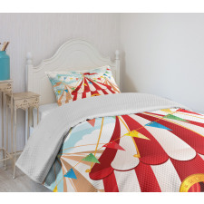 Circus Cloudy Sun Sky Bedspread Set