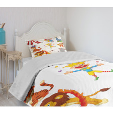 Circus Wild Animals Bedspread Set