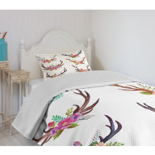 Bouquet Animal Flowers Bedspread Set