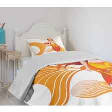 Princess on Goldfish Bedspread Set