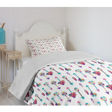 Colorful Oriental Arrows Bedspread Set