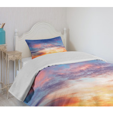 Sunset Cloudscape Sky Bedspread Set