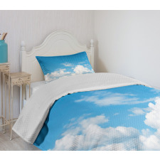 Cloudy Calming Scene Bedspread Set