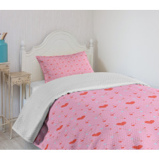 Hearts and Cupid Bedspread Set