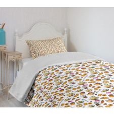 Croissant French Press Bedspread Set