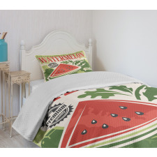 Old Faded Funny Graphic Bedspread Set