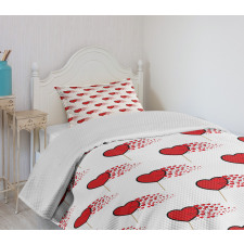 Hearts Lollipops Bedspread Set