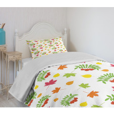 Colorful Simplistic Fall Bedspread Set