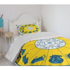 Zodiac Natal Chart Bedspread Set