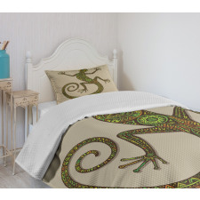 Lizard Pattern Bedspread Set